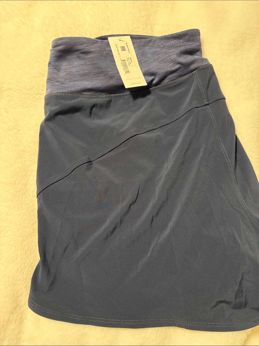 Outdoor Voices Navy Blue Athletic Skort with Heathered Waistband